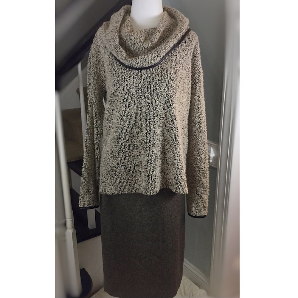 ANTONIO MELANI Cowlneck Sweater- STUNNING Texture